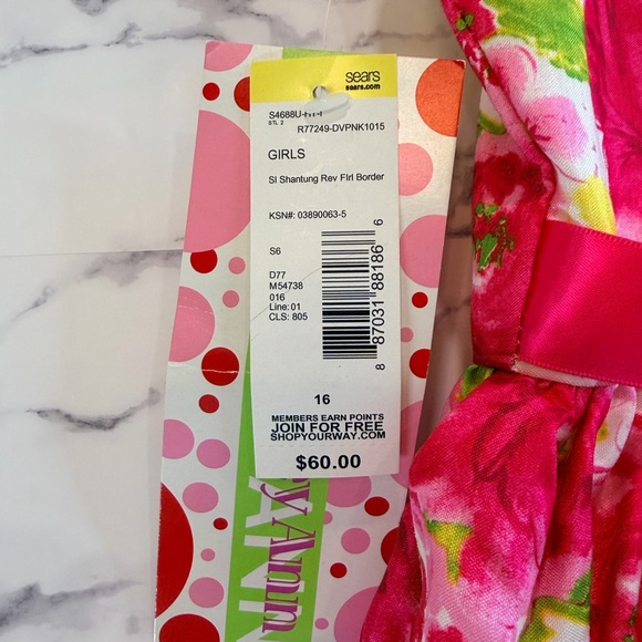 NWT Ashley Ann Formal Floral Dress Size 16 Girls - Picture 4 of 6